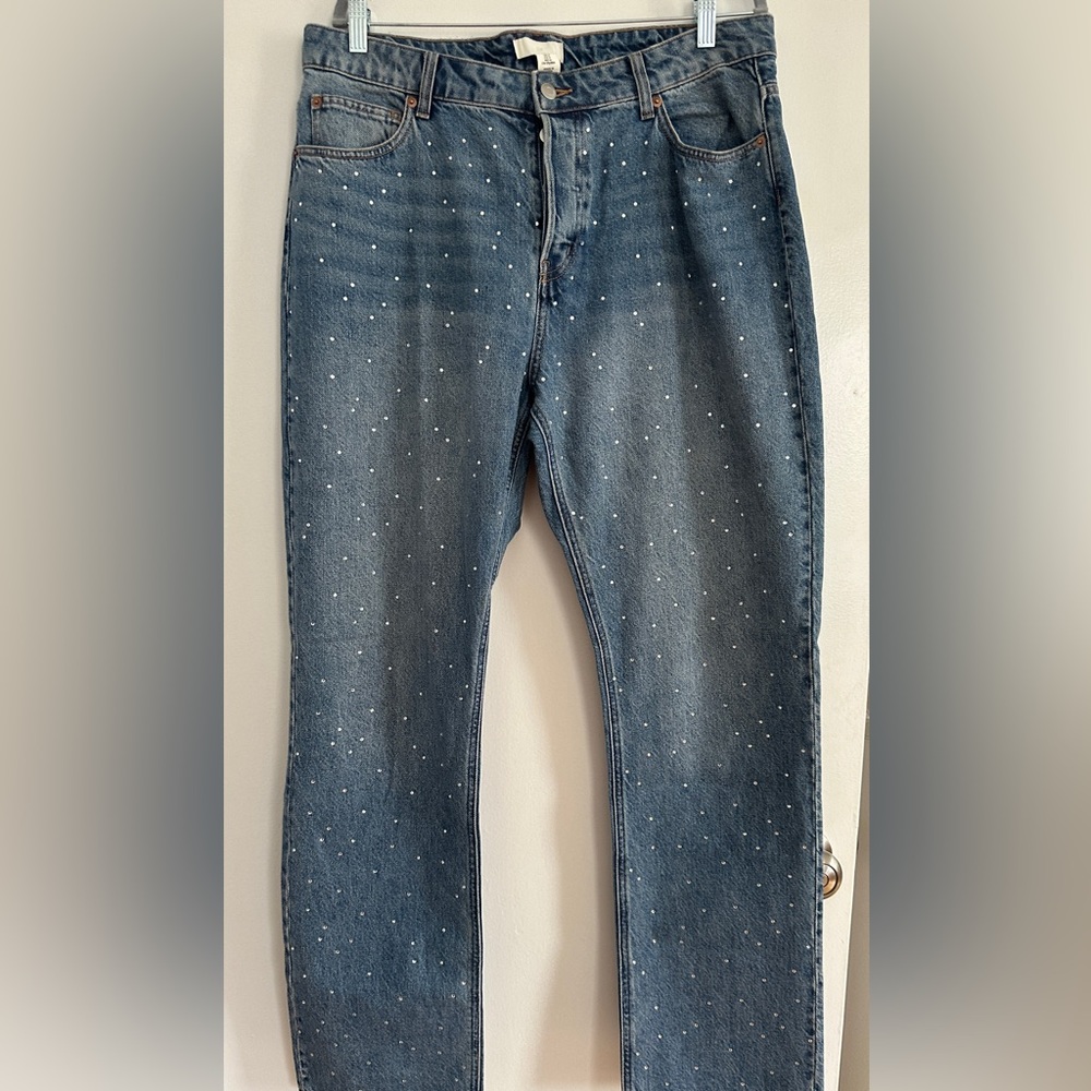 NWOT H&M jeans with rhinestones!!